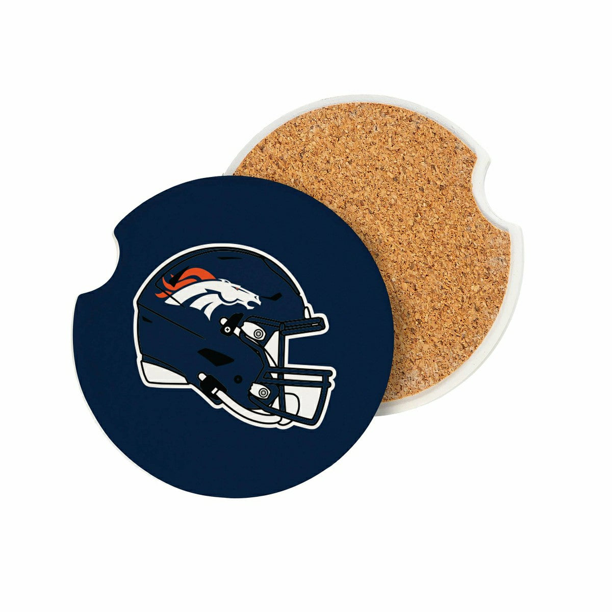 Team Sports America Classic - Denver Broncos Car Coaster Set, 2pc