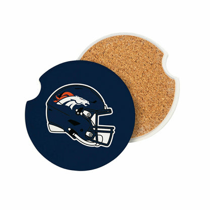 Team Sports America Classic - Denver Broncos Car Coaster Set, 2pc