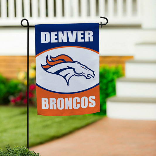 Team Sports America Value - Denver Broncos Suede Garden Flag