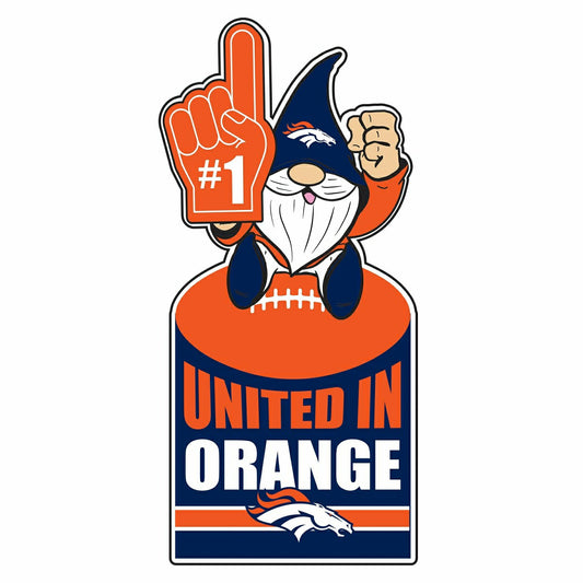Team Sports America Value - Denver Broncos Gnome Metal Sign 10"L x 30"H