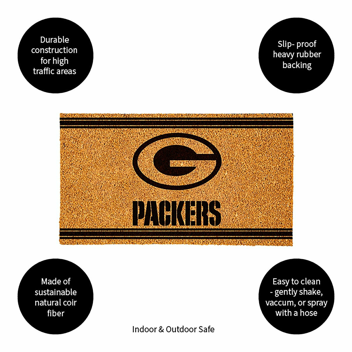 Team Sports America Trending - Green Bay Packers, Coir Mat 1C