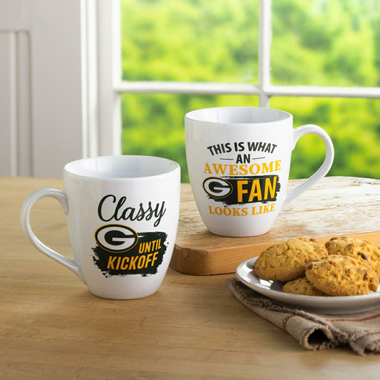 Team Sports America Best Seller - Green Bay Packers, Ceramic Cup O'Java 17oz Gift Set