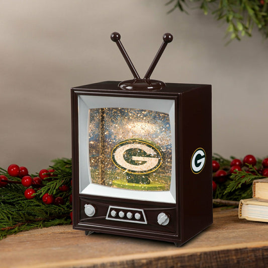 Team Sports America Recommended - Green Bay Packers Vintage TV Water Lantern