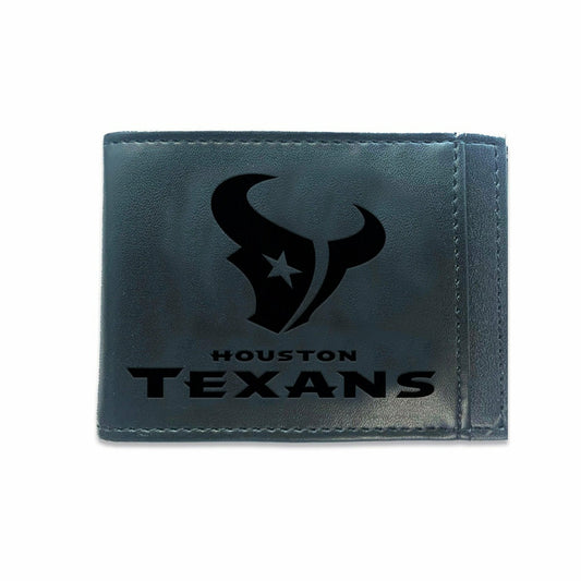 Team Sports America Classic - Front Pocket Wallet w/ RFID Blocking, Houston Texans, Black