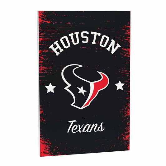 Team Sports America Signature - Houston Texans Wood Wall Sign, 16x24