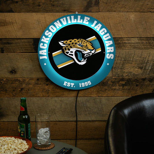 Team Sports America Recommended - Jacksonville Jaguars, Metal Lite, Round