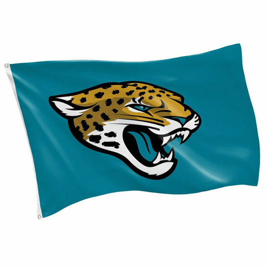 Team Sports America Recommended - Jacksonville Jaguars Single Sided Flag w/ 2 Grommets, 3'x5'