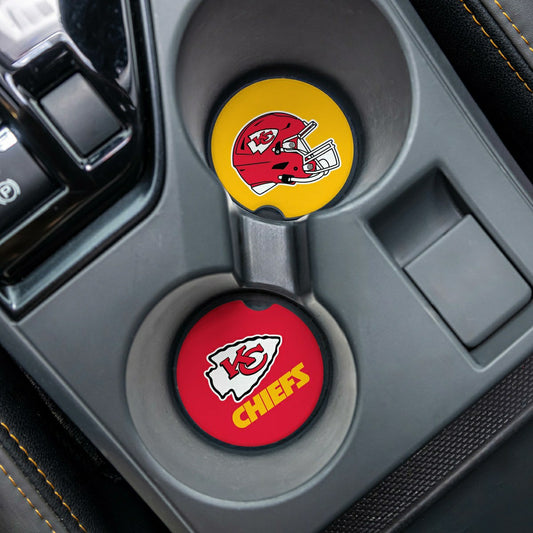 Team Sports America Exclusive - Kansas City Chiefs Car Coaster Set, 2pc