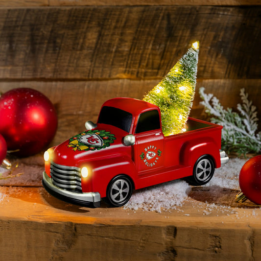 Team Sports America Best Seller - Kansas City Chiefs Holiday Rally Truck Statue