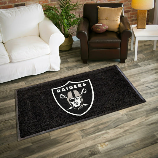 Team Sports America Exclusive - 3'x5' Large USA Indoor Outdoor Outdoor Entryway Mat, Las Vegas Raiders