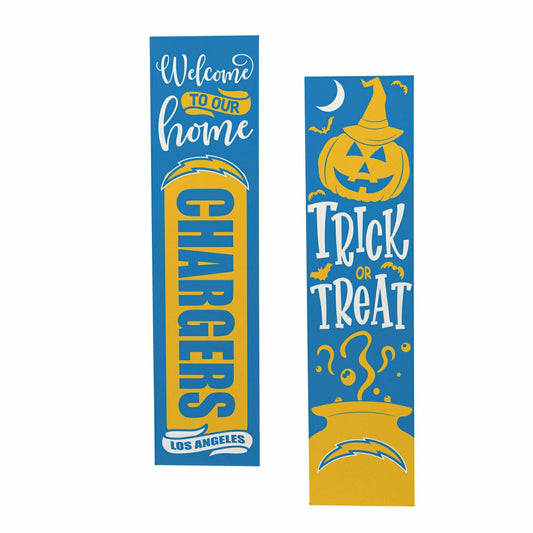 Team Sports America Signature - 47" Double Sided Leaner, Los Angeles Chargers, Halloween