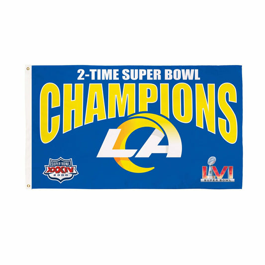 Team Sports America Trending - LA Rams, Super Bowl 2X Superbowl Champions, Football, 3x5 Flag