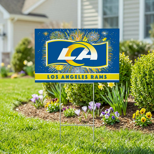 Team Sports America Trending - Los Angeles Rams Yard Sign, Patriotic