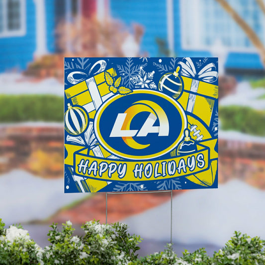 Team Sports America Classic - Los Angeles Rams Yard Sign, Holiday