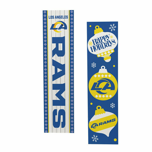 Team Sports America Exclusive - 47" Double Sided Leaner, Los Angeles Rams, Christmas