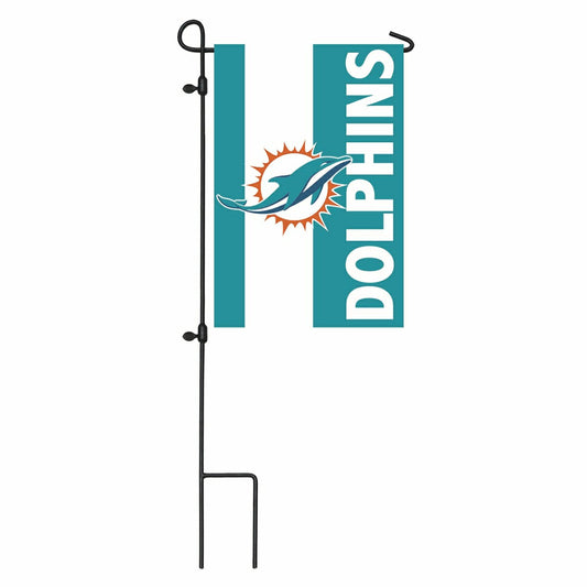 Team Sports America Recommended - Miami Dolphins Embellished Garden Flag
