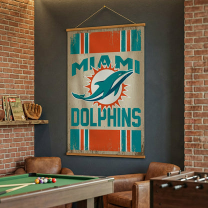 Team Sports America Trending - Miami Dolphins, Canvas Wall Tapestry, Large, 54x36