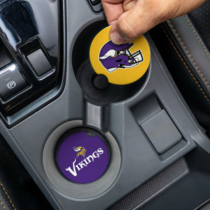 Team Sports America Essential - Minnesota Vikings Car Coaster Set, 2pc