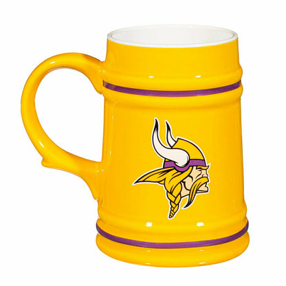 Team Sports America Recommended - Minnesota Vikings Ceramic Stein Cup, 24oz