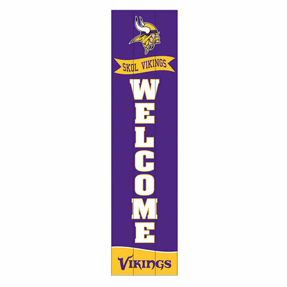 Team Sports America Essential - Minnesota Vikings Large Single Sided Leaner, 46"