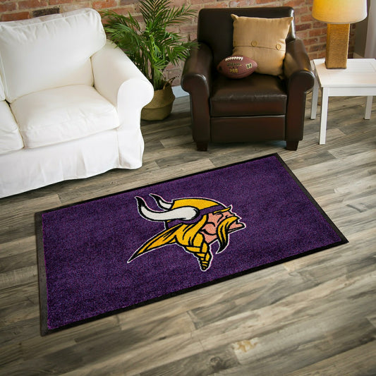 Team Sports America Best Seller - 3'x5' Large USA Indoor Outdoor Entryway Mat, Minnesota Vikings