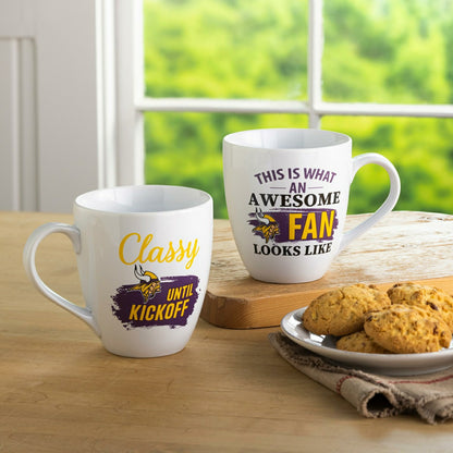 Team Sports America Signature - Minnesota Vikings, Ceramic Cup O'Java 17oz Gift Set