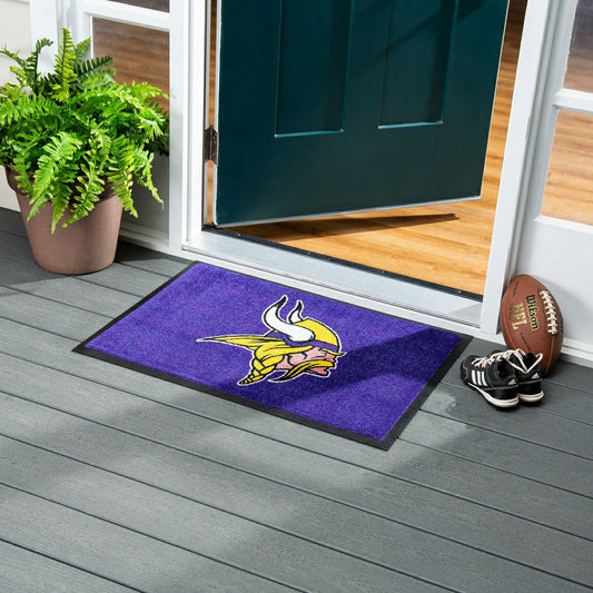 Team Sports America Trending - 2'x3' USA Made Indoor/Outdoor Entryway Mat, Minnesota Vikings