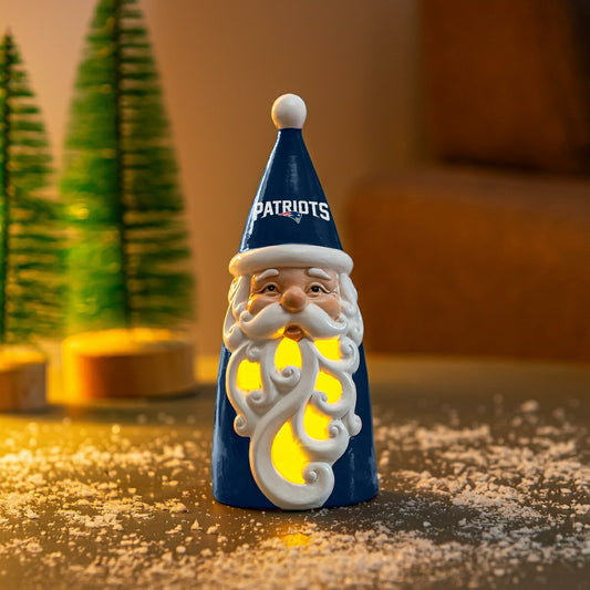 Team Sports America Signature - New England Patriots Santa LED Statuary, 8"