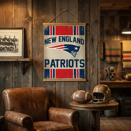 Team Sports America Everyday - New England Patriots, Canvas Wall Tapestry, Medium, 36x24