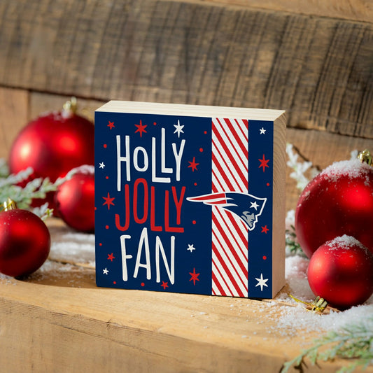 Team Sports America Signature - New England Patriots Block, Holiday, 6x6