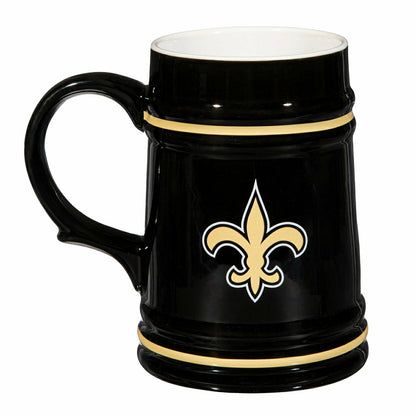 Team Sports America Essential - New Orleans Saints Ceramic Stein Cup, 24oz