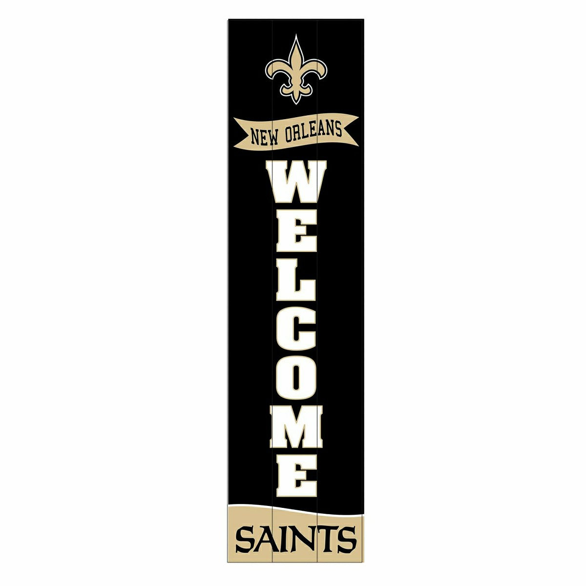 Team Sports America Essential - New Orleans Saints Large Single Sided Leaner, 46"