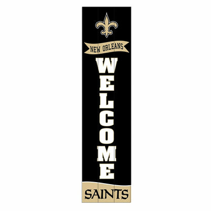 Team Sports America Essential - New Orleans Saints Large Single Sided Leaner, 46"