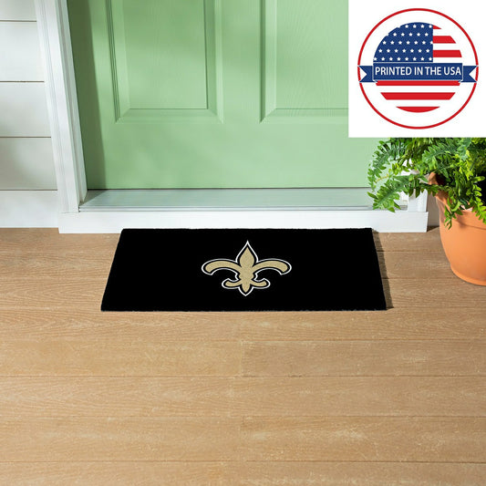 Team Sports America Signature - Full Color PVC Mat, 16" x 28", New Orleans Saints