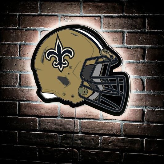 Team Sports America Trending - LED Wall Decor, Helmet, New Orleans Saints