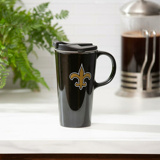 Team Sports America Exclusive - New Orleans Saints, 17oz Boxed Travel Latte