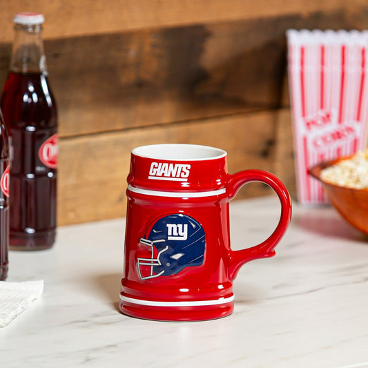 Team Sports America Recommended - New York Giants Ceramic Stein Cup, 24oz