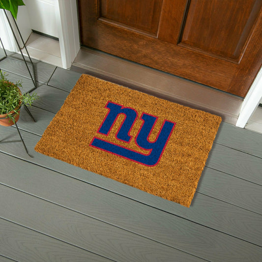 Team Sports America Best Seller - Coir Mat, 16"x28", New York Giants