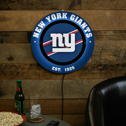 Team Sports America Recommended - New York Giants, Metal Lite, Round