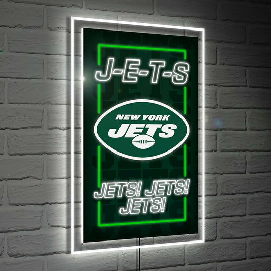 Team Sports America Best Seller - New York Jets NFL Football Rectangle Neolite LED Decor