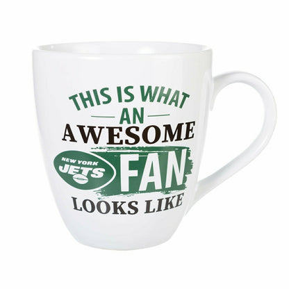 Team Sports America Signature - New York Jets, Ceramic Cup O'Java 17oz Gift Set