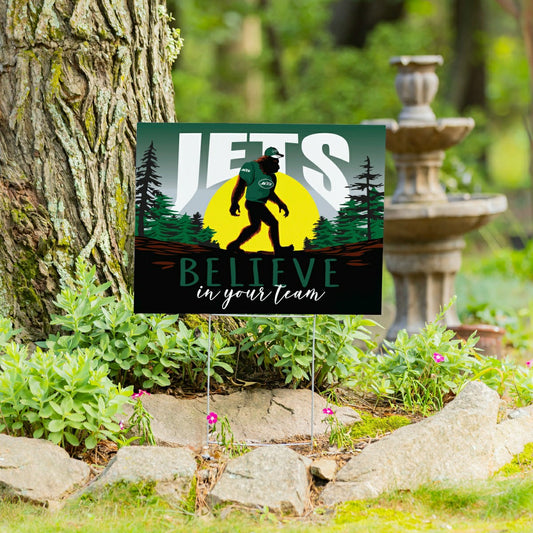 Team Sports America Essential - New York Jets Yard Sign, Bigfoot