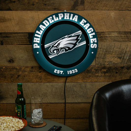 Team Sports America Recommended - Philadelphia Eagles, Metal Lite, Round
