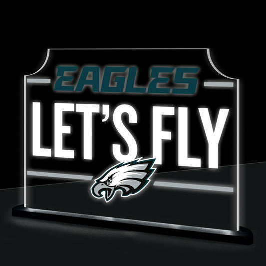 Team Sports America Classic - Philadelphia Eagles NFL Football Rectangle Desklite LED Decor