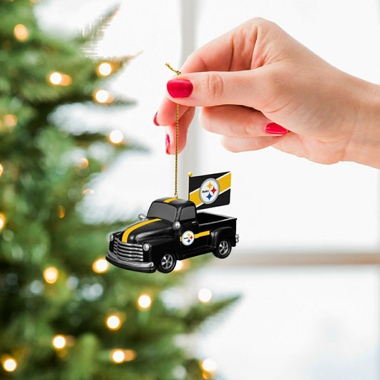 Team Sports America Essential - Pittsburgh Steelers Mini Tabletop Rally Truck, Set of 2