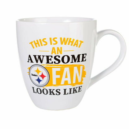 Team Sports America Recommended - Pittsburgh Steelers, Ceramic Cup O'Java 17oz Gift Set