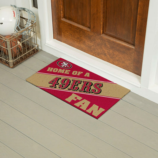 Team Sports America Exclusive - San Francisco 49ers, PVC Mat COLOR, Home of a Fan