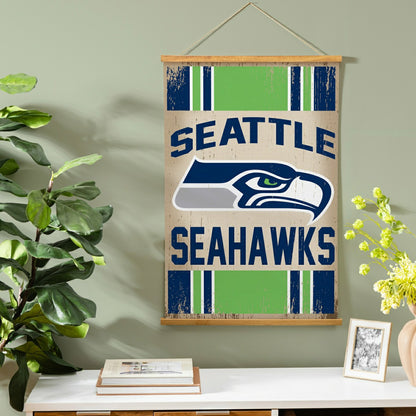 Team Sports America Value - Seattle Seahawks, Canvas Wall Tapestry, Medium, 36x24