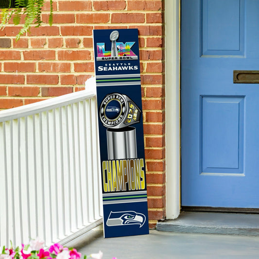 Team Sports America Everyday - Seattle Seahawks, Super Bowl 60, Ring, Porch Leaner, 46"