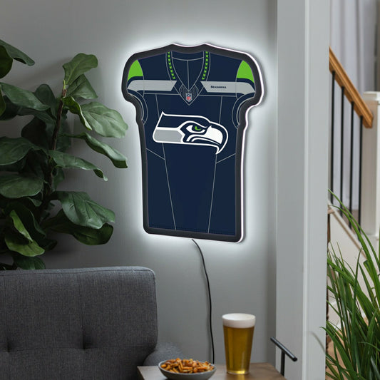Team Sports America Signature - Seattle Seahawks NFL Football Jersey Edgelite LED Decor